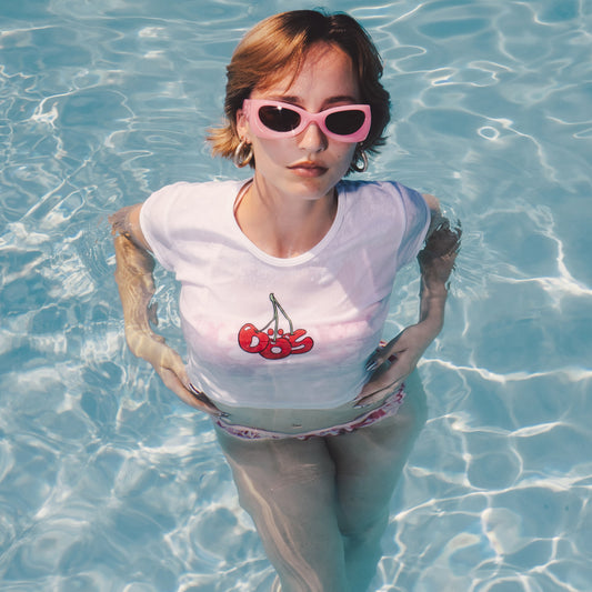 CHERRY BABY RIB TEE