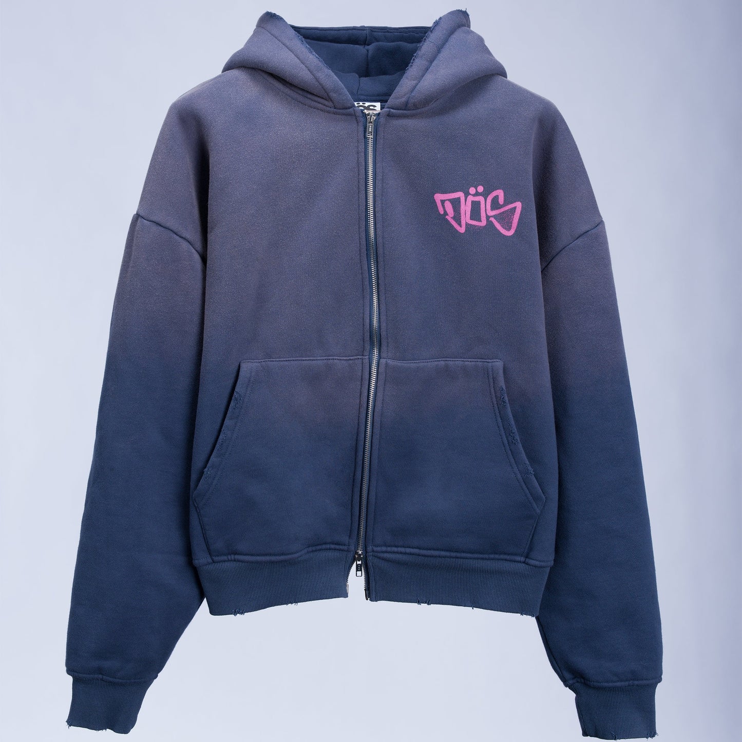 WEATHERED AZUL ZIP UP