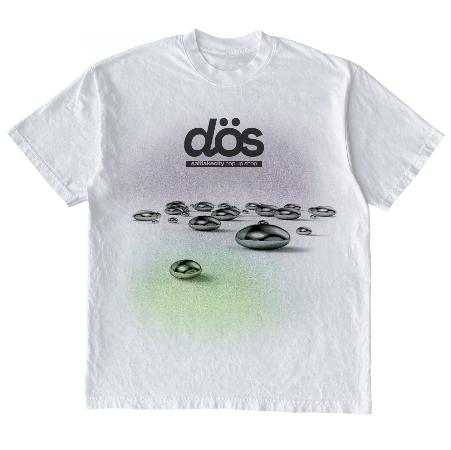 WHITE SLC POP UP TEE