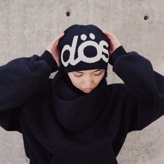 BLACK DOS BEANIE
